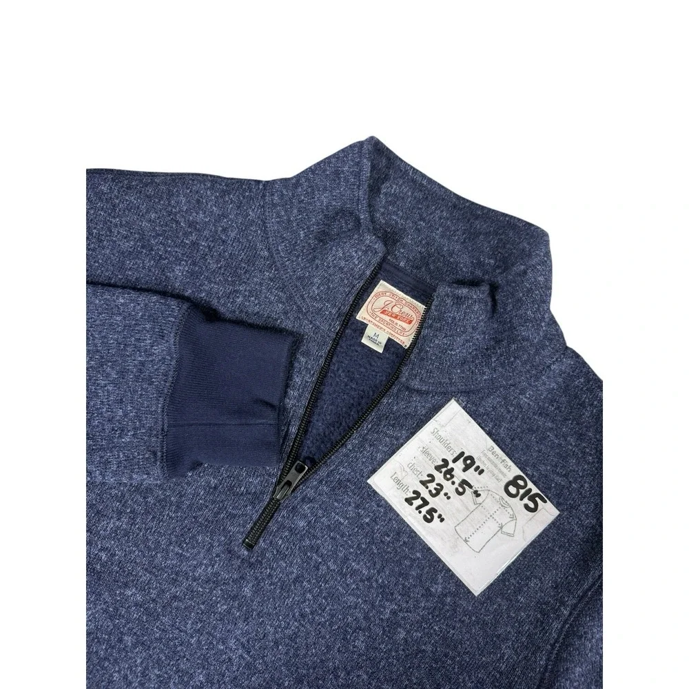 J Crew Men's Size Medium Quarter Zip Pull Over Pullover Blue‎